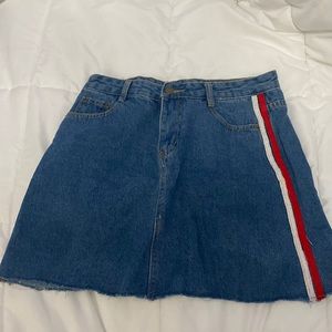 RomWe Jean Skirt Size Small